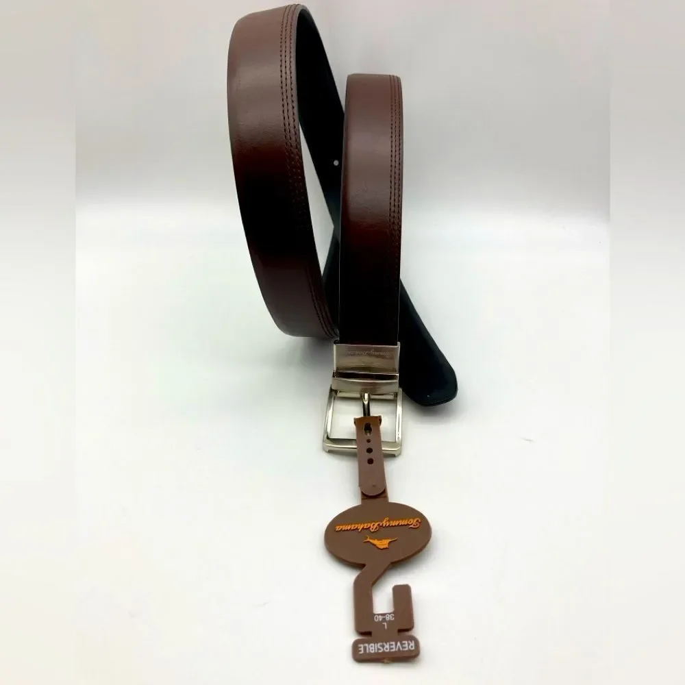 NWT Tommy Bahama Reversible Brown/Black Leather Men’s Belt Size L 38-40